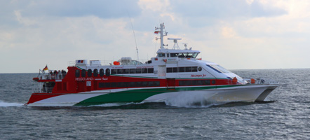 Auf dem Weg nach Helgoland, Halunder Jet