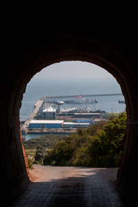 Helgolands einziger Tunnel